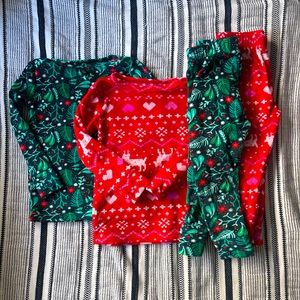 Cat and Jack Christmas Pajamas 2T
